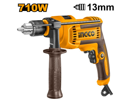 Электрическая дрель ударная 710 Вт INGCO INDUSTRIAL ID7118