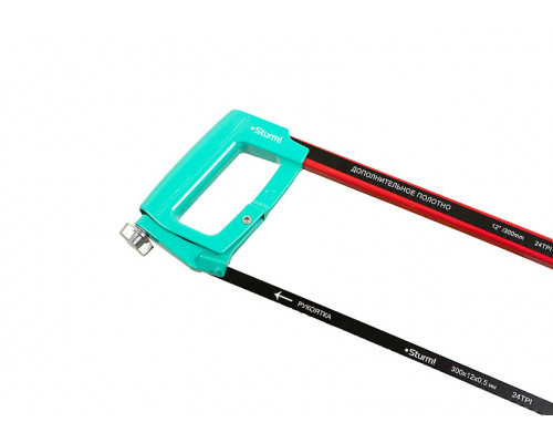 Ножовка по металлу с дополнительным полотном, 300 мм, серия Кулибин, Sturm! 1061-07-300