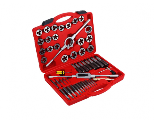 Набор плашек и метчиков ЕРМАК 51 шт 637-026