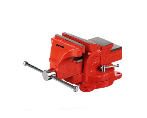 Слесарные тиски ЕРМАК с поворотным механизмом, 100 мм 668-009