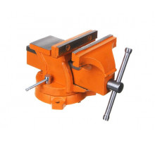 Слесарные тиски ЕРМАК с поворотным механизмом, 125 мм 668-012