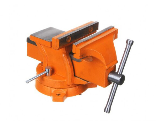 Слесарные тиски ЕРМАК с поворотным механизмом, 125 мм 668-012
