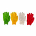 Перчатки в наборе, цвета: белые, розовая фуксия, желтые, зеленые, ПВХ точка, L Palisad 67852