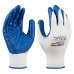 Перчатки полиэфирные с синим нитрильным покрытием маслобензостойкие, L, 15 класс вязки СИБРТЕХ 67862