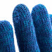 Перчатки трикотажные усиленные, гелевое ПВХ-покрытие, 7 класс, синие СИБРТЕХ 68183