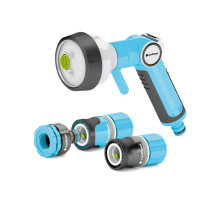 Пистолет для полива CELLFAST ERGOLINE 4-х функциональный 1/2" + набор 53-540