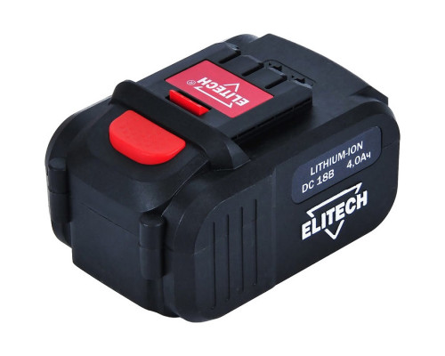 Аккумулятор (Li-Ion, 18 В, 4 Ач) Elitech 1820.067700 Аккумулятор (Li-Ion, 18 В, 4 Ач) Elitech 1820.067700