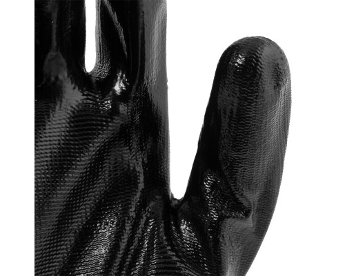 Перчатки полиэфирные с черным нитрильным покрытием, размер 9, 13 класс вязки СИБРТЕХ 67863