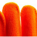 Перчатки трикотажные, акрил, ПВХ гель, "Протектор", оранжевый, оверлок СИБРТЕХ 68669