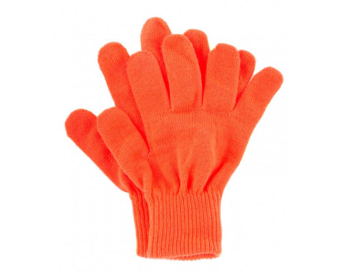 Перчатки трикотажные, акрил, оранжевый, двойная манжета СИБРТЕХ 68679