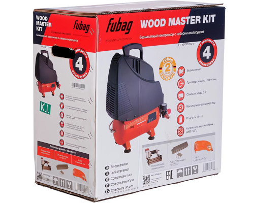 Компрессор Fubag Wood Master Kit + 4 (OL 195/6 + 4 предмета) 646035