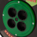 Силовой удлинитель на кабельной катушке СИБРТЕХ 4 розетки без заземления, ПВС, 50 м, 2200 Вт/10 А, тип УХ10 95855