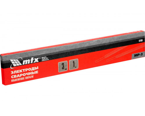 Электроды MP-3 диаметром 3 мм, 1 кг, ильменитовое покрытие MTX 97530