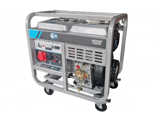 Дизельный генератор TOR KM5000D 5,0 кВт 220/380В 15 л с кнопкой запуска 1025964