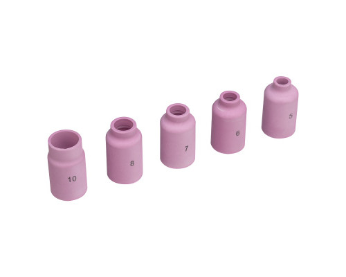Набор керамических сопел для газовой линзы № 5, 6, 7, 8, 10 DENZEL 93659