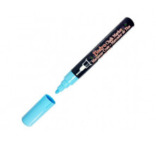Меловой маркер для стекла MARVY UCHIDA 1,5-6 мм, неоново-голубой MAR480/3F