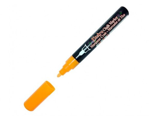 Меловой маркер для стекла MARVY UCHIDA 1,5-6 мм, неоново-оранжевый MAR480/7F