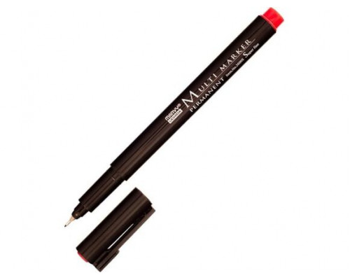 Перманентный маркер MARVY UCHIDA Multi Marker для письма по всем поверхностям, 0,3-0,5 мм, красный MAR2600S/2