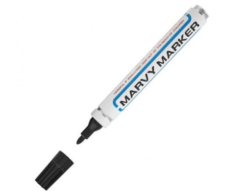 Перманентный маркер MARVY UCHIDA с круглым наконечником, 1.5-3 мм, черный MAR400/1