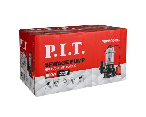 Насос фекальный P.I.T. PSW900-W3 Насос фекальный P.I.T. PSW900-W3