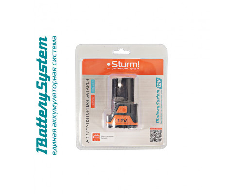 Аккумулятор Sturm 12В, 1BatterySystem12V SBP1202