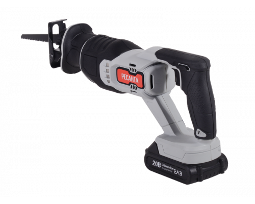 Сабельная пила аккумуляторная Ресанта АСП-20Li (в комплекте 1 АКБ и ЗУ) ЕА+ 75/25/2