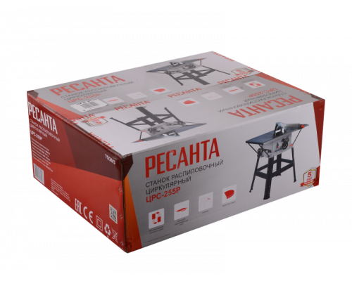 Станок распиловочный циркулярный Ресанта ЦРС-255Р 75/26/3
