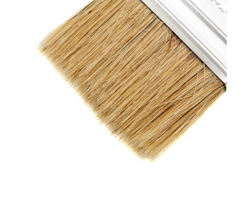 Набор флейцевых кистей СИБРТЕХ 3шт., натуральная щетина, пластиковая ручка 82507