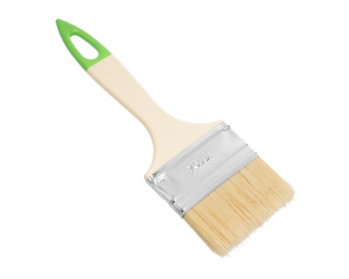 Кисть флейцевая СИБРТЕХ 70х8 мм, натуральная щетина, пластиковая ручка, 10 шт 82581