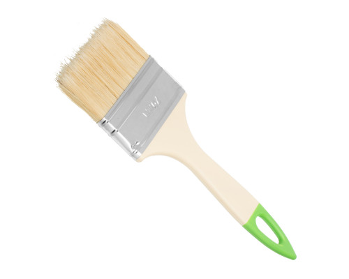 Кисть флейцевая СИБРТЕХ 70х8 мм, натуральная щетина, пластиковая ручка, 10 шт 82581