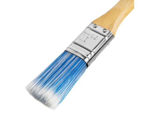 Кисть MTX плоская "Евро" 1", искусственная щетина, деревянная ручка 83069