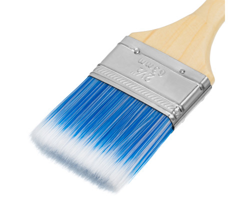 Кисть плоская MTX "Евро" 2.5", искусственная щетина, деревянная ручка 83072