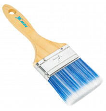 Кисть MTX плоская "Евро" 3", искусственная щетина, деревянная ручка 83073
