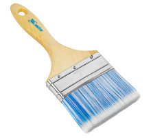 Кисть MTX плоская "Евро" 4", искусственная щетина, деревянная ручка 83074