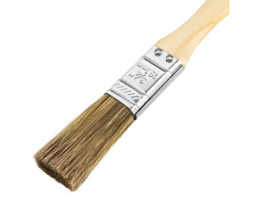 Кисть MTX плоская "Евро" 3/4", смешанная щетина, деревянная ручка 83076