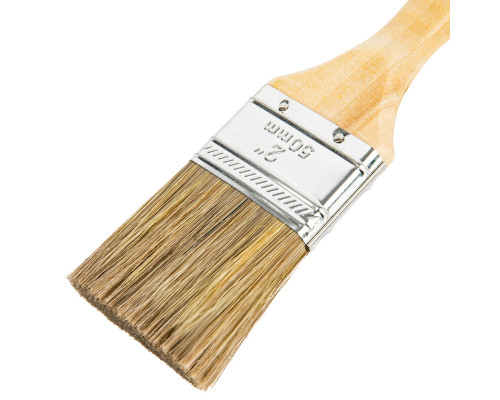 Кисть MTX плоская "Евро" 2", смешанная щетина, деревянная ручка 83079