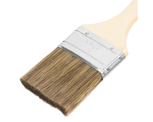 Кисть MTX плоская "Евро" 2.5", смешанная щетина, деревянная ручка 83080