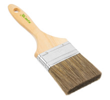 Кисть MTX плоская "Евро" 3", смешанная щетина, деревянная ручка 83081