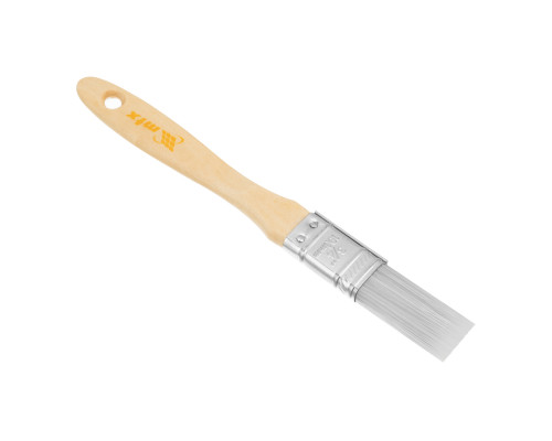 Кисть плоская для лаков MTX евро, 3/4", искусственная щетина, деревянная ручка 83084