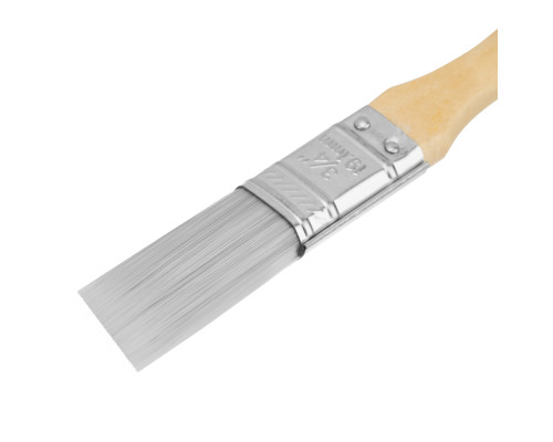 Кисть плоская для лаков MTX евро, 3/4", искусственная щетина, деревянная ручка 83084