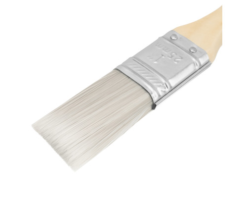 Плоская кисть для лаков MTX евро "1", искусственная щетина, деревянная ручка 83085