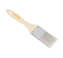 Плоская кисть для лаков MTX евро 1.5", искусственная щетина, деревянная ручка 83086