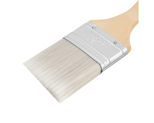 Плоская кисть для лаков MTX евро, 2", искусственная щетина, деревянная ручка 83087