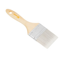 Кисть плоская для лаков MTX евро, 2.5", искусственная щетина, деревянная ручка 83088