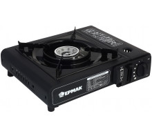 Плита газовая ЕРМАК портативная в кейсе, с переходником под газовый шланг 333-138