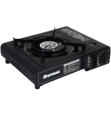 Плита газовая ЕРМАК портативная в кейсе, с переходником под газовый шланг 333-138