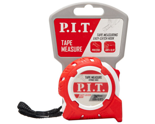Рулетка с фиксатором P.I.T. 3 м x 16 мм, ABS+TPR HTPM02-1603