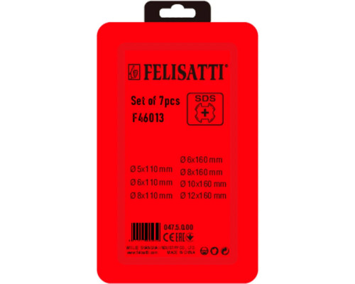 Набор буров FELISATTI SDS+ 7шт 047.5.0.00
