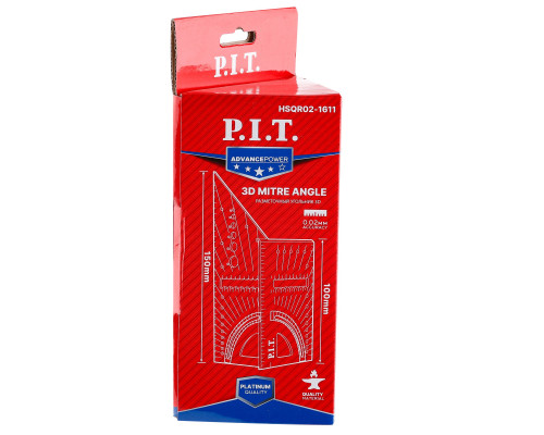 Угольник трёхмерный P.I.T. ADVANCE (16.9x6 см / 11x7.3 см) HSQR02-1611 Угольник трёхмерный P.I.T. ADVANCE (16.9x6 см / 11x7.3 см) HSQR02-1611