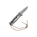 Нож складной, многоцелевой, системы Liner-Lock, с накладкой G10 Denzel 79208